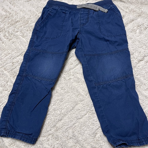 24 month navy blue pull on reinforced knee pants from Carters - Picture 2 of 2